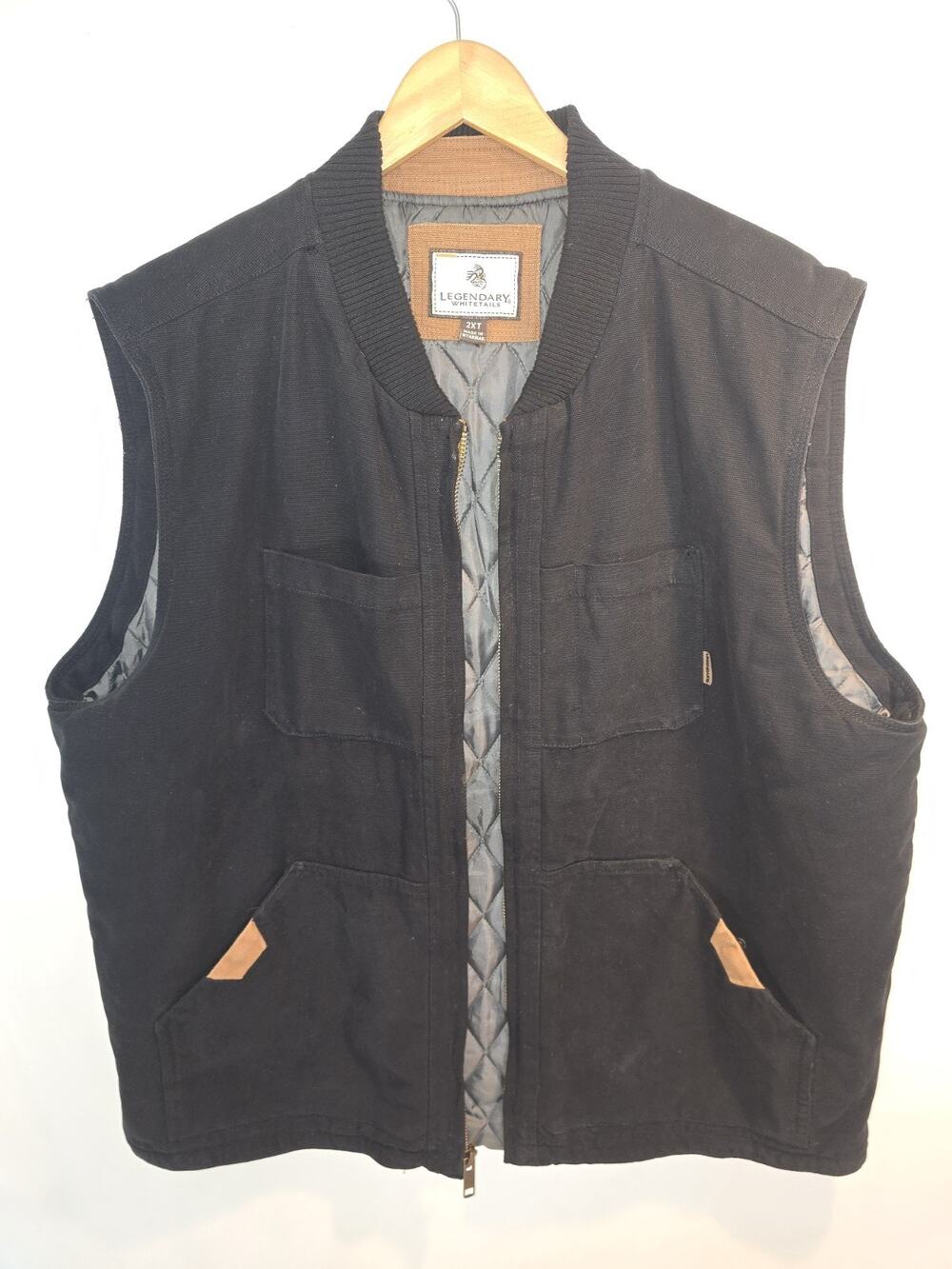 Legendary Whitetails Vest 2XL tall Canvas Trail Outdoor Workwear 2XT ranch quilt